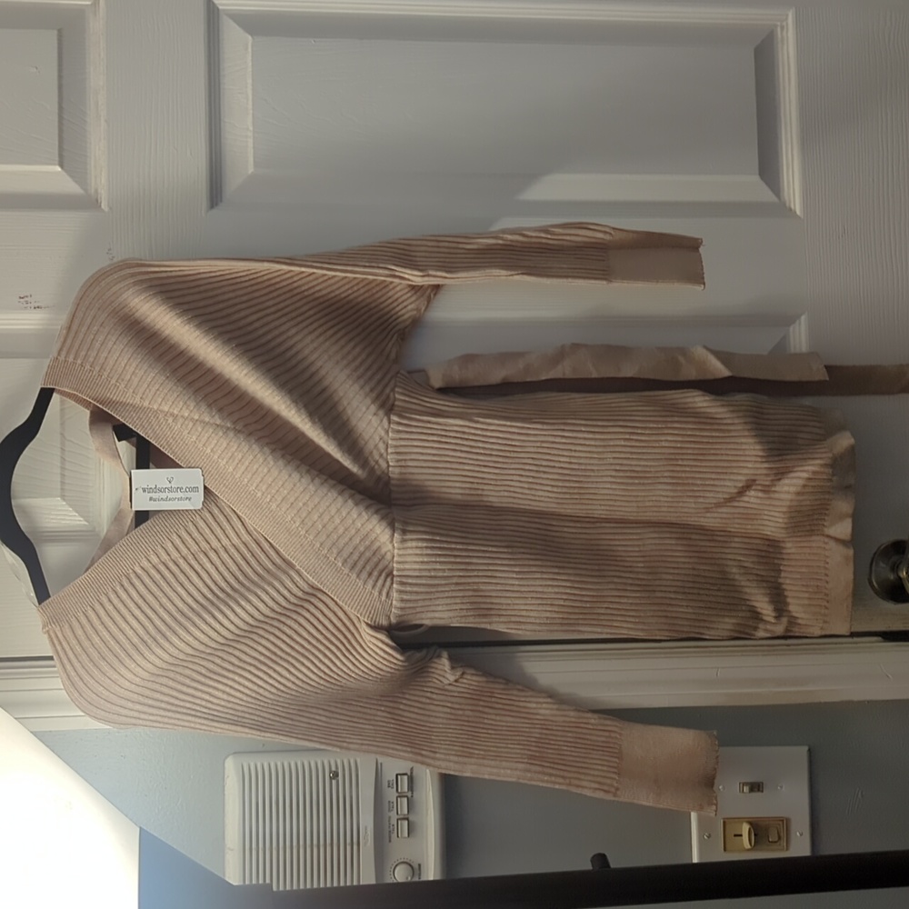 Brand new tan sweater dress